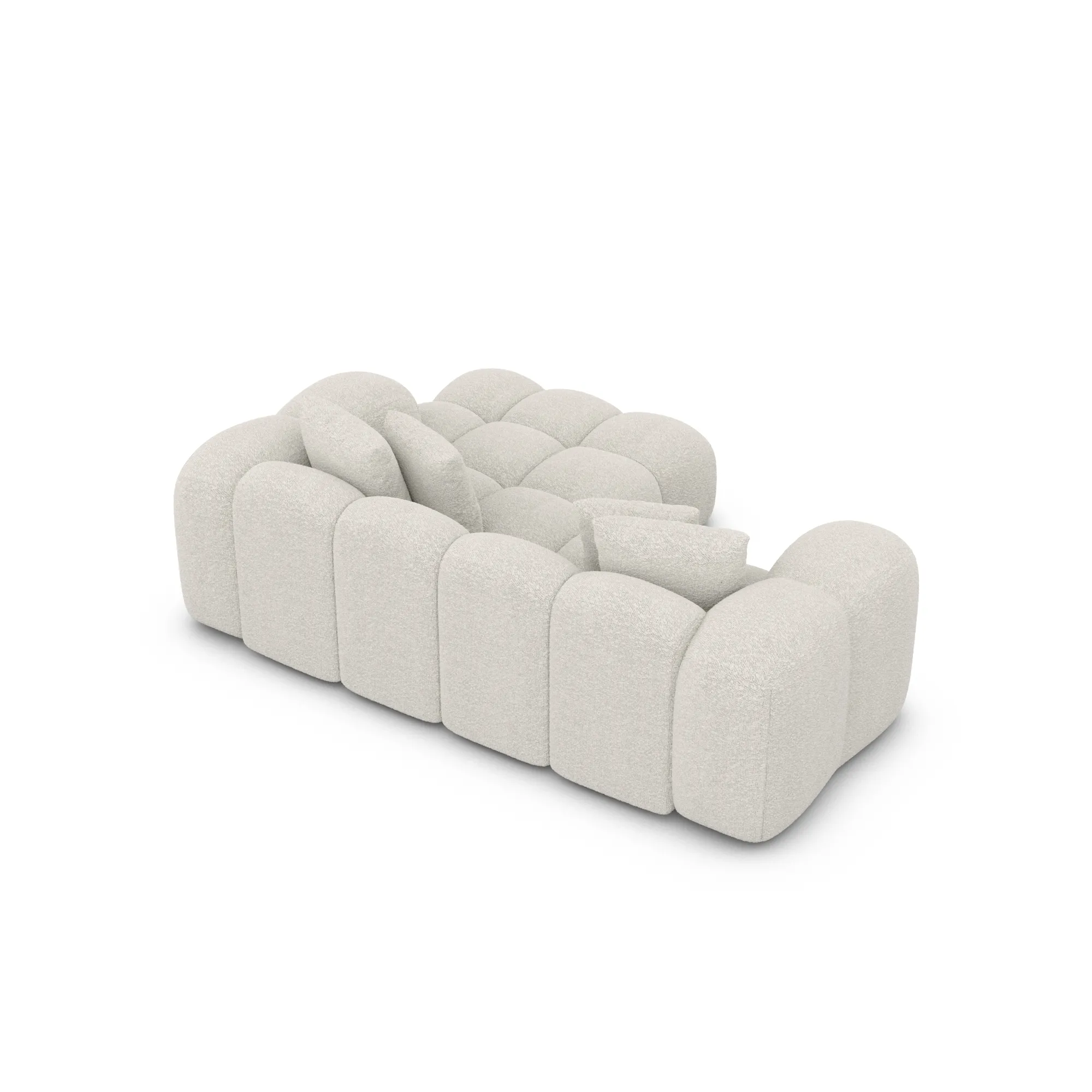 Bouclé L-Form Studio Sofa Valora