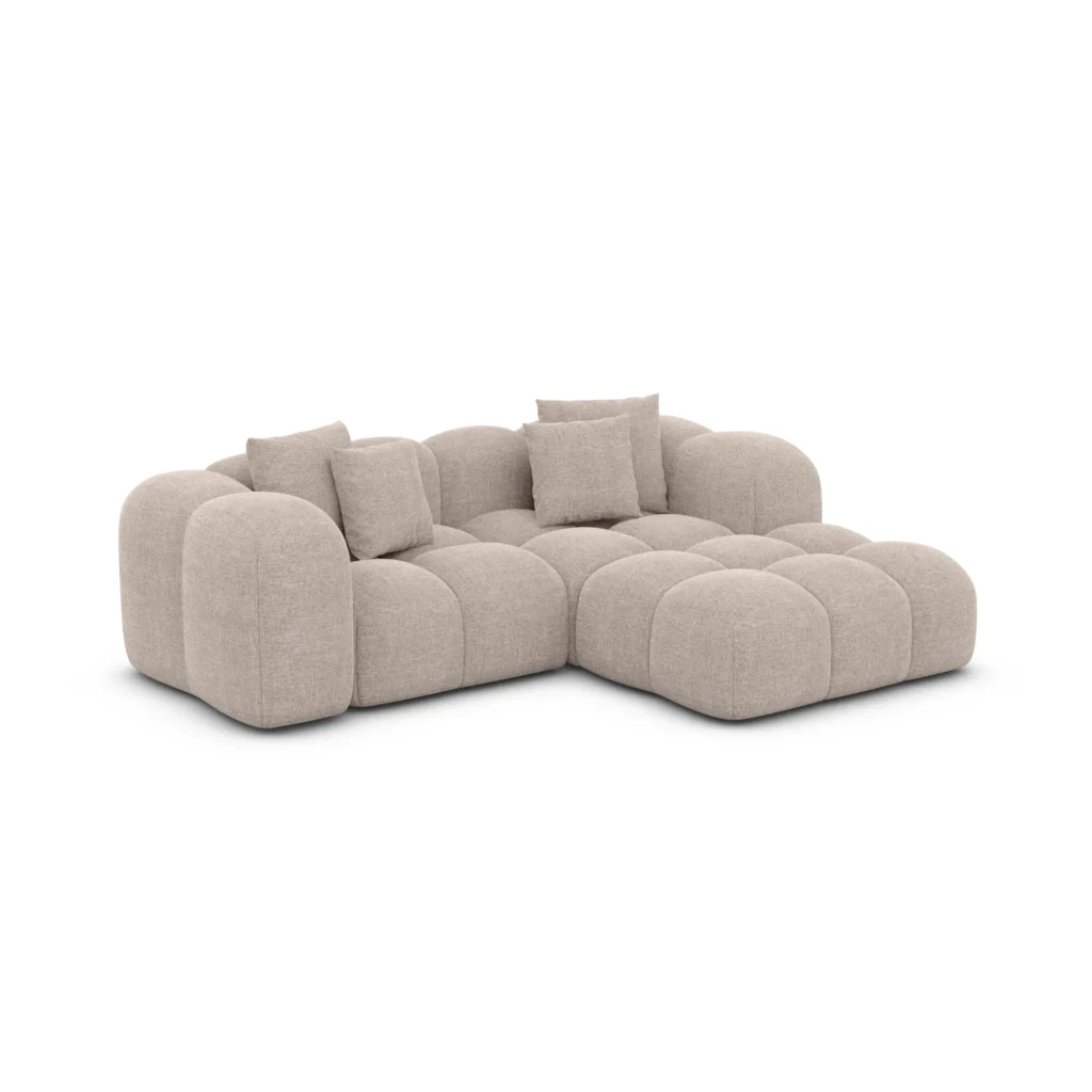 Strukturstoff L-Form Studio Sofa Valora