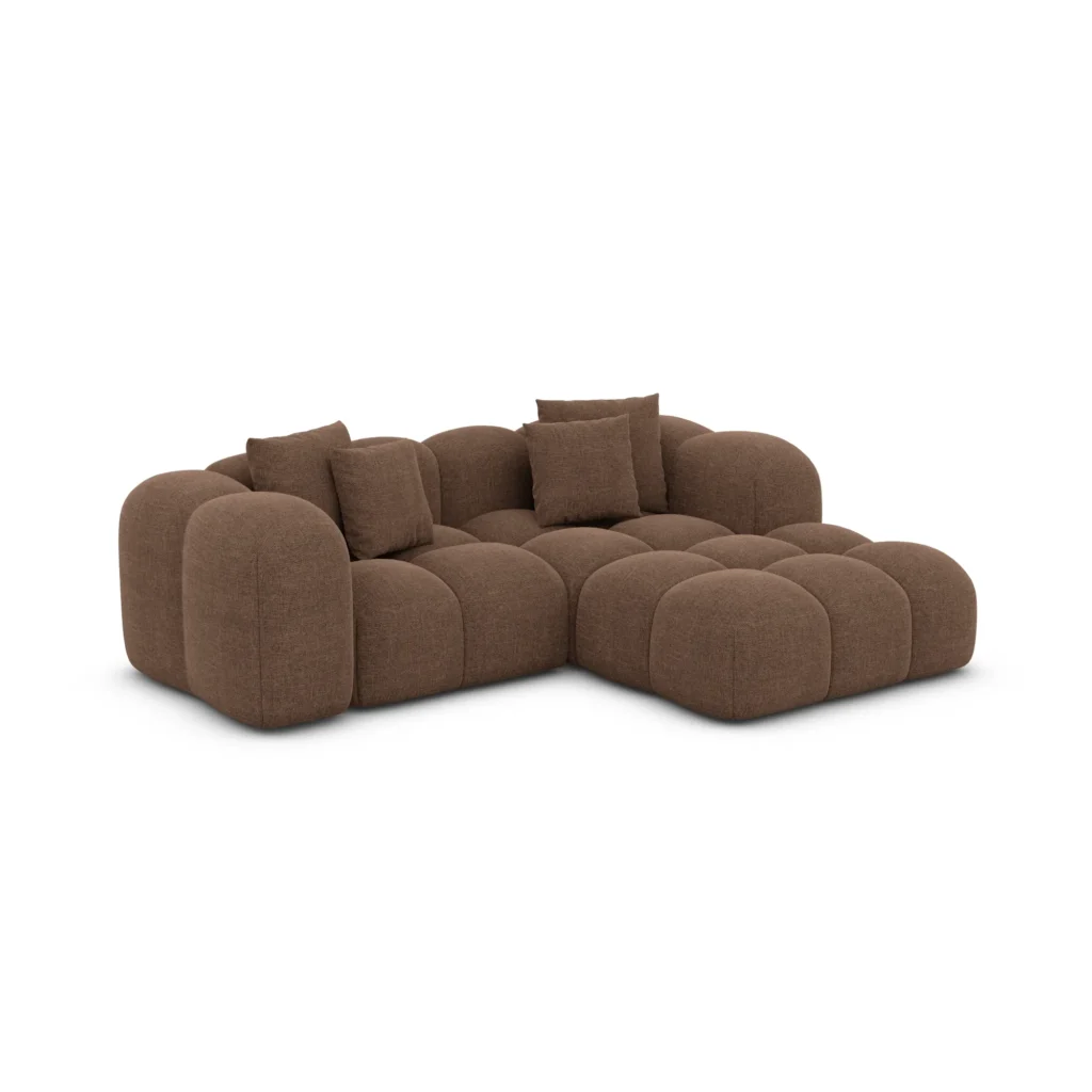 Strukturstoff L-Form Studio Sofa Valora