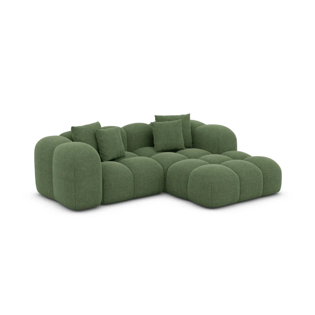 Strukturstoff L-Form Studio Sofa Valora