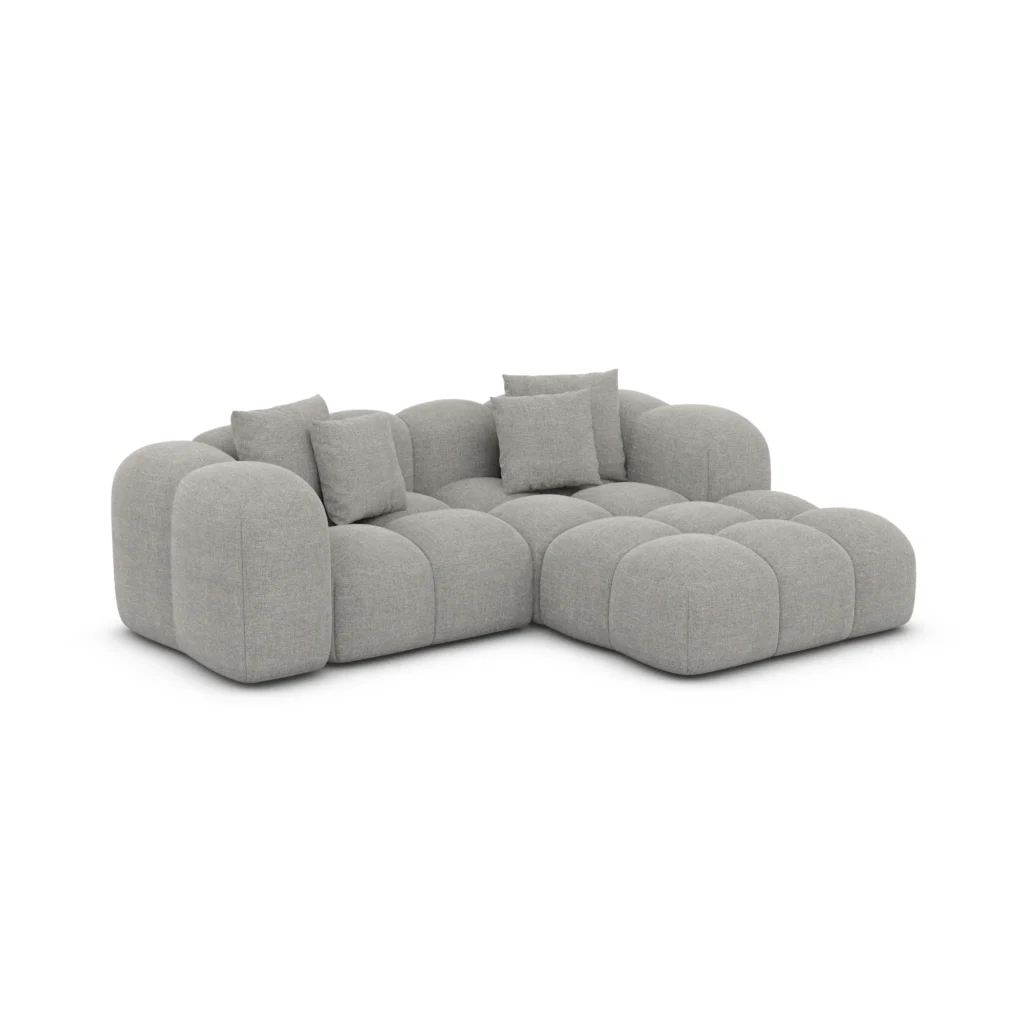 Strukturstoff L-Form Studio Sofa Valora