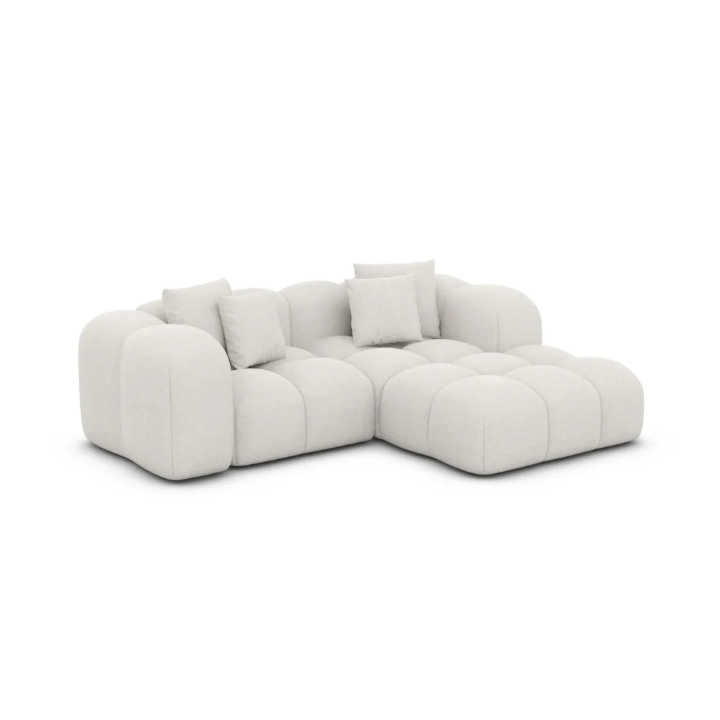 Strukturstoff L-Form Studio Sofa Valora