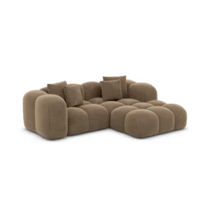 Samtstoff L-Form Studio Sofa Valora