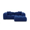 Samtstoff L-Form Studio Sofa Valora