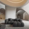 Kunstleder L-Form Studio Sofa Valora