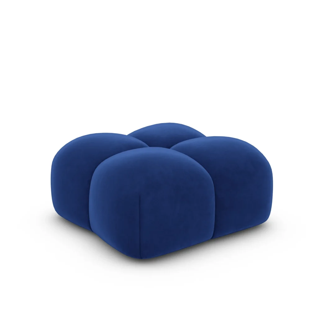 Samtstoff Pouf Valora