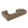 Samtstoff U-Form XL Wohnlandschaft Valora