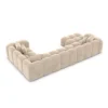 Samtstoff U-Form XL Wohnlandschaft Valora