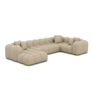 Kunstleder U-Form XL Wohnlandschaft Valora