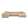 Samtstoff U-Form XL Wohnlandschaft Valora