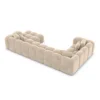 Samtstoff U-Form XL Wohnlandschaft Valora