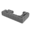 Samtstoff U-Form XL Wohnlandschaft Valora