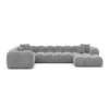 Samtstoff U-Form XL Wohnlandschaft Valora