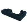 Samtstoff U-Form XL Wohnlandschaft Valora