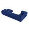 Samtstoff U-Form XL Wohnlandschaft Valora