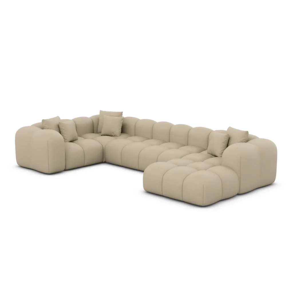 Kunstleder U-Form XL Wohnlandschaft Valora