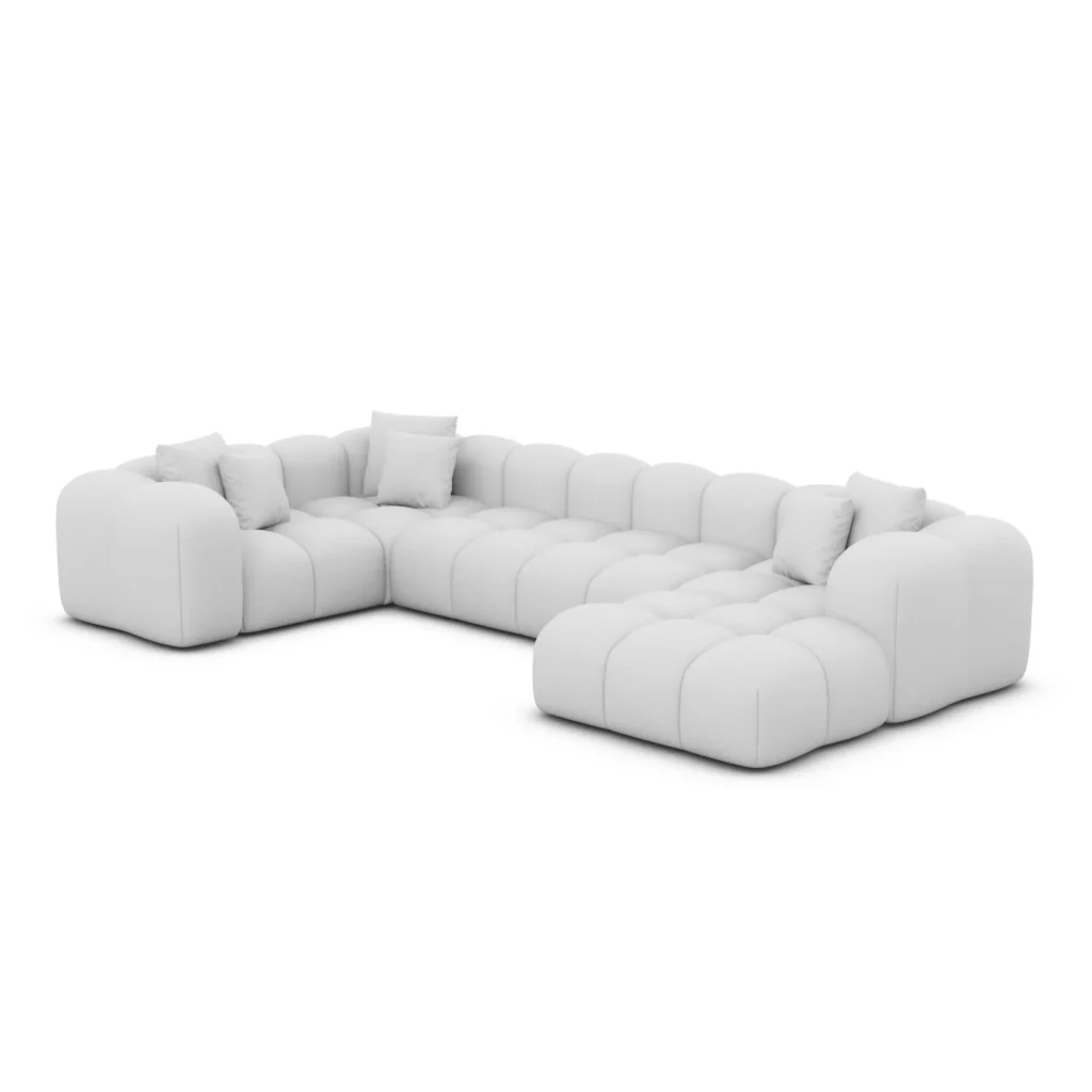 Kunstleder U-Form XL Wohnlandschaft Valora