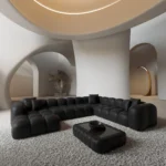 Kunstleder U-Form XXL Wohnlandschaft Valora