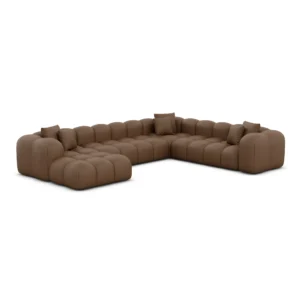 Kunstleder U-Form XXL Wohnlandschaft Valora