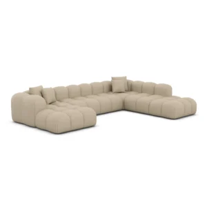 Echtleder U-Form XXL Lounge Wohnlandschaft Valora