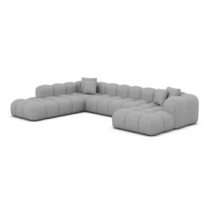 Kunstleder U-Form XXL Lounge Wohnlandschaft Valora