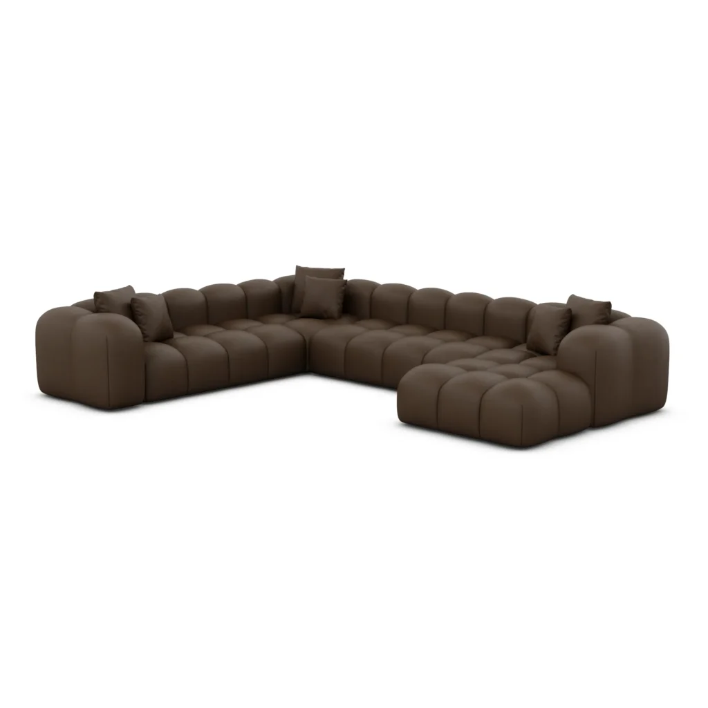 Echtleder U-Form XXL Wohnlandschaft Valora