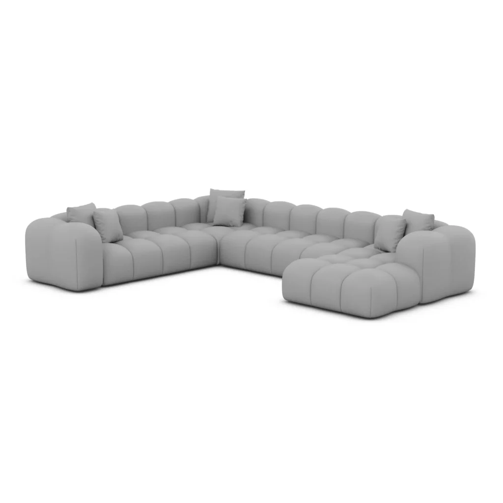 Kunstleder U-Form XXL Wohnlandschaft Valora