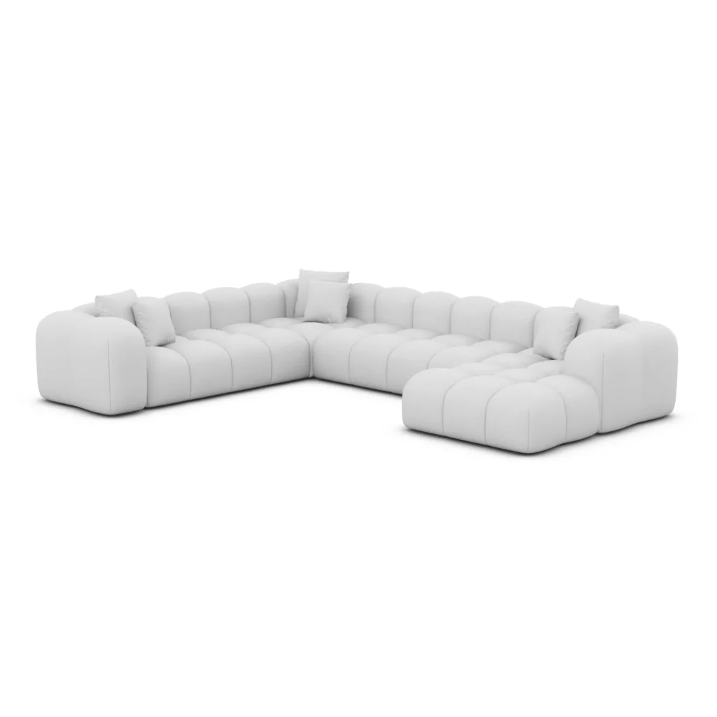 Kunstleder U-Form XXL Wohnlandschaft Valora